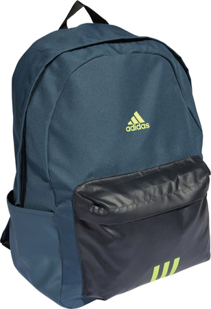 Plecak sportowy szkolny miejski adidas Classic Badge of Sport 3-Stripes turkusowy IK5722