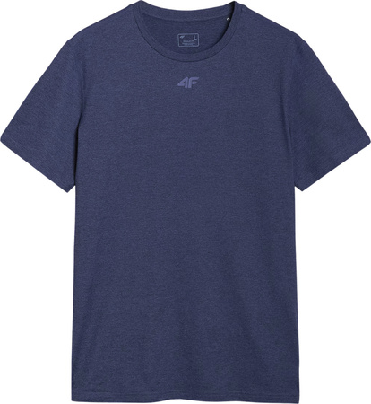 Koszulka męska 4F FNK M1344 ciemny granat melanż 4FWSS25TFTSM1344 30M