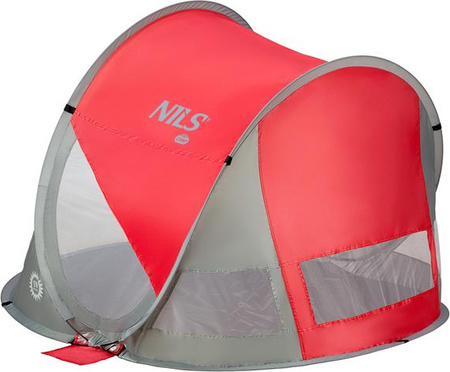 Namiot plażowy samorozkładający Nils Camp NC3142 czerwono-szary
