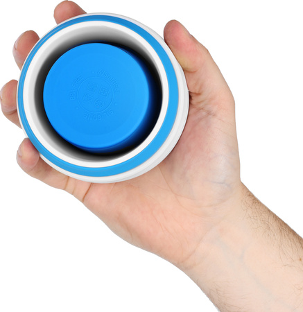 Kubek silikonowy składany turystyczny podróżny kempingowy Nils Camp NC4103 niebieski 475 ml