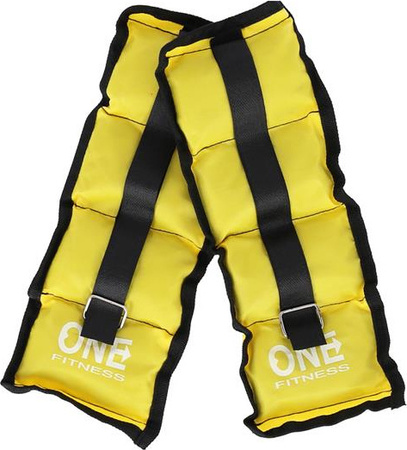 Obciążniki One Fitness WW01 2x0.7 kg żółte
