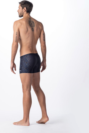 Męskie Bokserki Kąpielowe Adis black triangle print rozmiar L