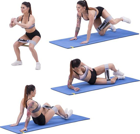 Regulowana guma do ćwiczeń HB010 One fitness