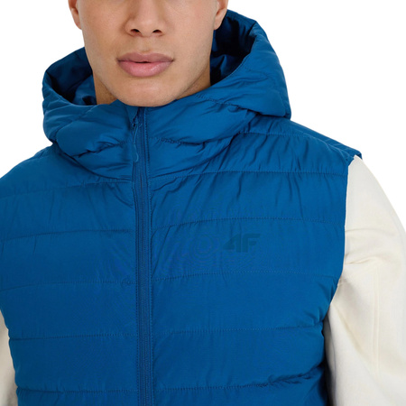 Kamizelka męska 4F M192 niebieska 4FWSS25TVJAM192 46S