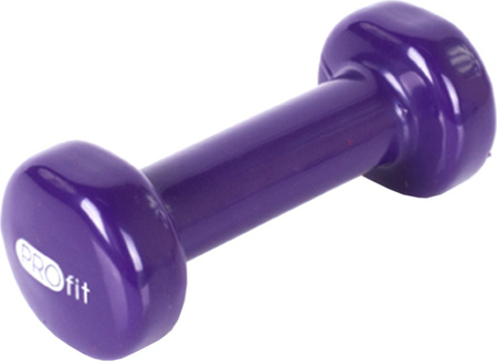 Hantle hantelki winylowe ciężarki do ćwiczeń Profit fioletowe 2x0,75 kg