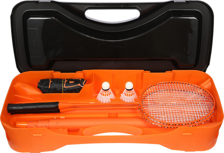 ZSB1 ZESTAW DO BADMITONA 2 RAKIETY + 2 LOTKI + SIATKA + WALIZKA NILS
