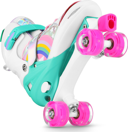 Wrotki regoluowane swiecące koła led Nils rozmiar 39-41