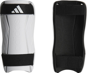 Ochraniacze piłkarskie na golenie piszczele nagolenniki Adidas Tiro Training SG biało-czarne HN5605