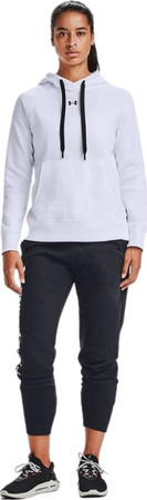 Bluza damska Under Armour Rival Fleece HB Hoodie biała 1356317 100