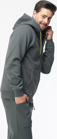 Męska bluza z kapturem rozpinana mikropolar bawełniana Elbrus Frane rozmiar M