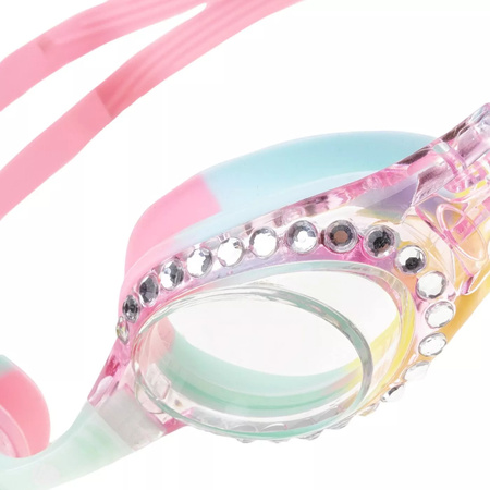 Dziecięce okularki Aquawave PRINCESSA JR rainbow/crystal/transparent rozmiar uniwersalny