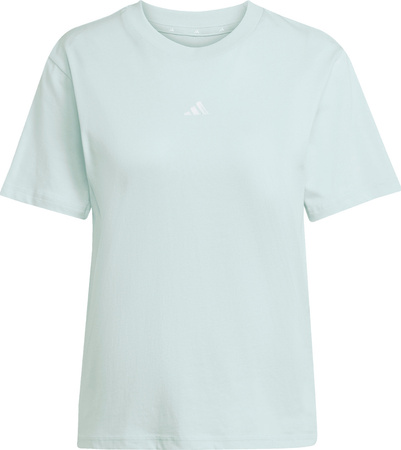 Koszulka damska adidas Essentials Small Logo Cotton jasnoniebieska JY4965