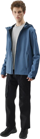 Kurtka męska softshell 4F M324 denim 4FWSS25TSOFM324 32S