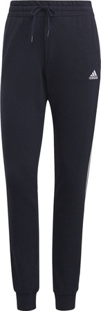 Spodnie damskie adidas Essentials Slim Tapered Cuffed Pant granatowe GM8736