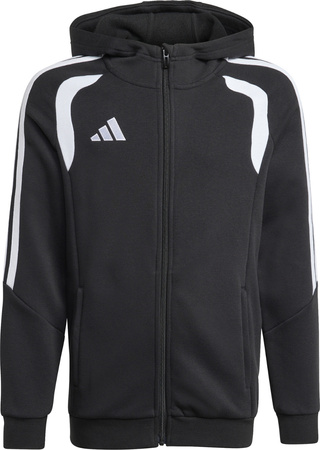 Bluza dla dzieci adidas Tiro 26 League Sweat Full Zip Hoodie czarna KF3324