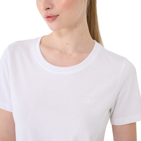 Koszulka damska 4F F2356 biała 4FWMM00TTSHF2356 10S