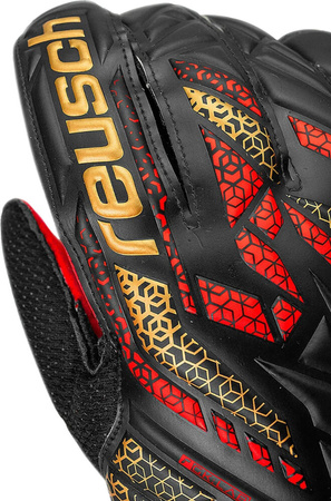 Rękawice bramkarskie Reusch Attrakt Solid czerwono-czarne 5570515 7075