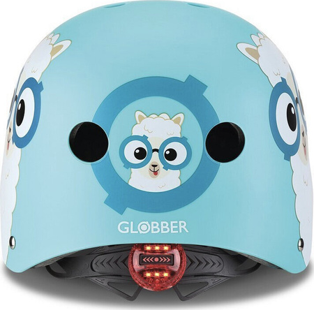 Kask na rower rolki hulajnogę deskorolkę dziecięcy Globber Elite Lights 507-105 niebieski - buddy