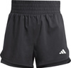 Spodenki damskie adidas Pacer Training 3-Stripes Woven High-Rise czarne IT7760