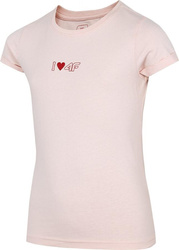 Koszulka dla dziewczynki 4F jasny róż HJZ22 JTSD005 56S