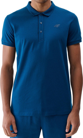 Koszulka męska polo 4F M367 niebieska 4FWMM00TPTSM367 46S