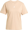 Koszulka damska adidas Essentials Small Logo Cotton beżowa JY4963