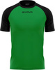 Koszulka Givova Capo MC MAC03 1310 zielono-czarna