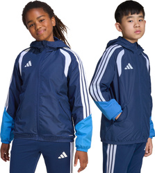Kurtka dla dzieci adidas Tiro 26 Competition All Weather niebieska JL7300