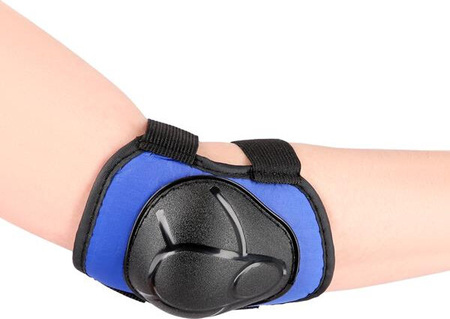 Zestaw ochraniaczy kolana łokcie nadgarstki na rolki, hulajnogę, deskorolkę Nils Extreme H110 rozmiar M granatowe