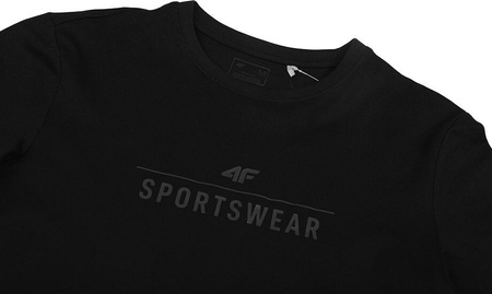 Koszulka męska 4F czarna H4Z22 TSM354 20S