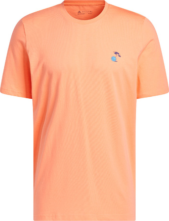 Koszulka męska adidas Lil Stripe Spring Break Graphic Short Sleeve Basketball Tee koralowa IC1869