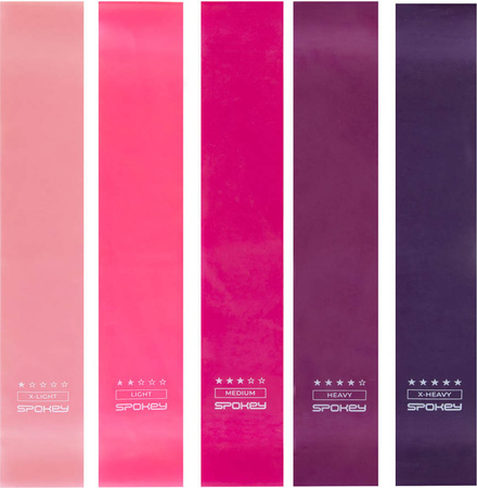 Zestaw gum do ćwiczeń oporowych Spokey 5 szt. 928944