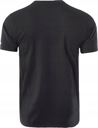 Męska koszulka t-shirt bawełniany Hi-tec Rolic czarna rozmiar XL