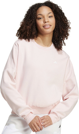 Bluza damska adidas Essentials Small Logo Feel Cozy jasnoróżowa IX7954
