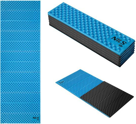 Karimata mata turystyczna składana Nils camp NC1768 niebieska 188x60x2cm