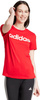 Koszulka damska adidas Loungewear Essentials Slim Logo Tee czerwona IY9189