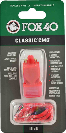 Gwizdek Fox 40 CMG Safety Classic czerwony sznurek 9603-0108