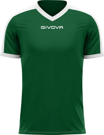 Koszulka Givova Revolution Interlock zielono-biała MAC04 1303