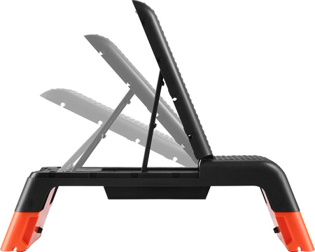 AS009 PRO STEP DO AEROBIKU REGULOWANY Z FUNKCJĄ ŁAWKI COMMERCIAL HMS