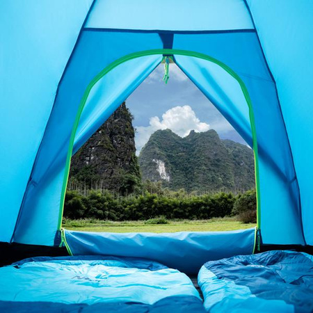 Namiot kempingowy turystyczny nightfall Nils camp nc6033 2 osobowy niebieski 265x150x105cm