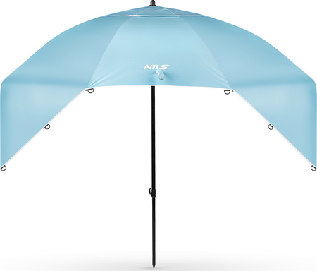 NC17114 PARASOL/PARAWAN PLAŻOWY 2W1 XXL 240 CM NIEBIESKI NILS