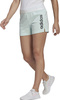Spodenki damskie adidas Essentials Slim Logo Shorts turkusowe HE9363