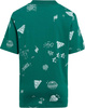 Koszulka dla dzieci adidas Brand Love Allover Print zielona IA1562