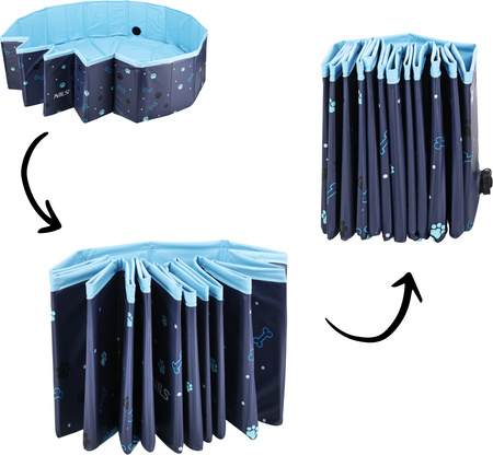 Basen dla psów zwierząt składany ogrodowy Nils Camp NC2805 120x30cm