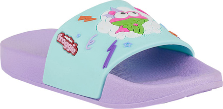 Klapki dla dzieci Coqui Ruki fioletowo-miętowe 6383-635-0244