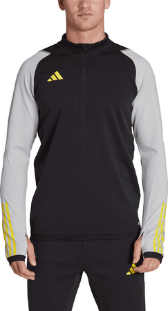 Bluza męska adidas Tiro 23 Competition Training Top czarno-szara HU1307