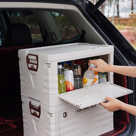 Składana skrzynia kempingowa turystyczna z pokrywą 50l Nils camp NCB4004