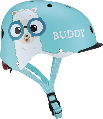 Kask na rower rolki hulajnogę deskorolkę dziecięcy Globber Elite Lights 507-105 niebieski - buddy