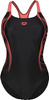 Damski Strój Kąpielowy Women's Swim Pro Back Graphic  black-fluo red rozmiar 40