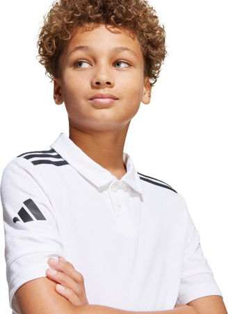 Koszulka dla dzieci adidas Squadra 25 Polo biała JY3414